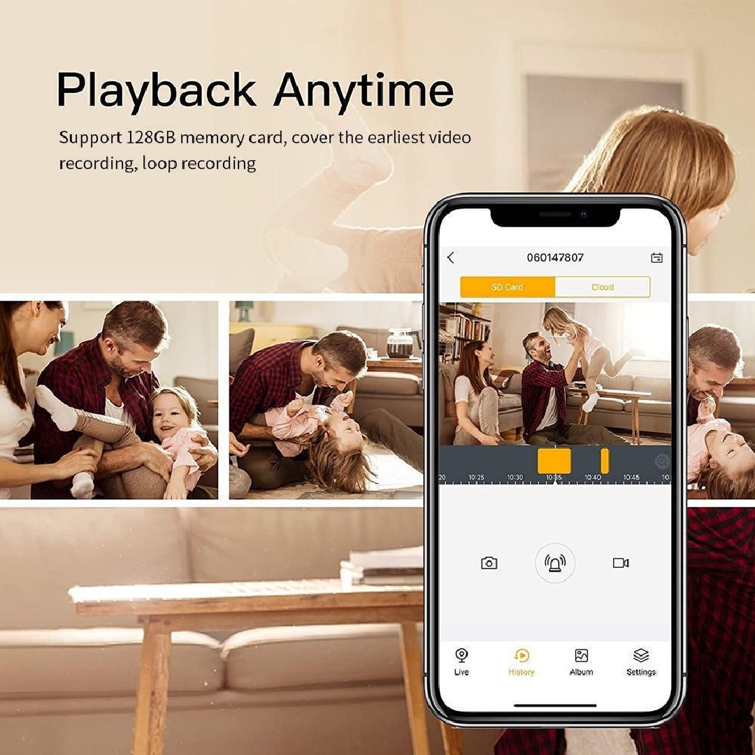 1080P HD Mini Camera Security IP CCTV Wireless WiFi Home Indoor Night Vision Cam - Image 6