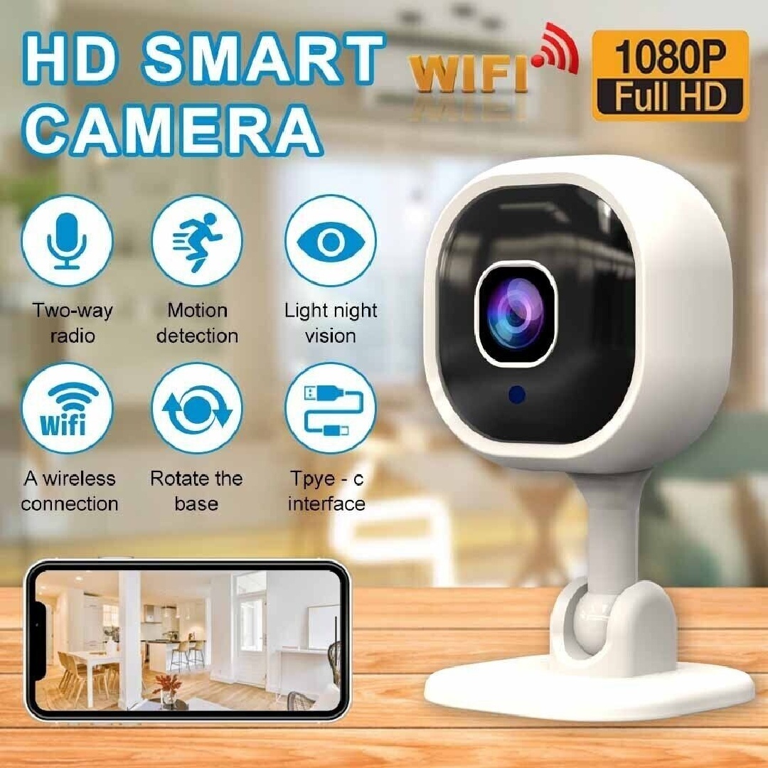 1080P HD Mini Camera Security IP CCTV Wireless WiFi Home Indoor Night Vision Cam - Image 7