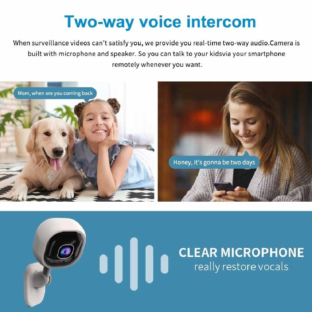1080P HD Mini Camera Security IP CCTV Wireless WiFi Home Indoor Night Vision Cam - Image 8